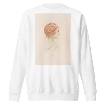 Head of a young girl by Henri-Charles Guérard Sweatshirt