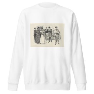 An elevated station by Charles Dana Gibson Sweatshirt