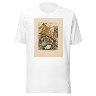 She gradually slipped to the Edge of the sloping Roof by Jean de Bosschère T-Shirt