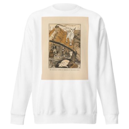 She gradually slipped to the Edge of the sloping Roof by Jean de Bosschère Sweatshirt