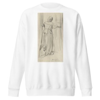 F.l. portrait of woman with back to viewer, at window by Albert Sterner Sweatshirt