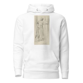 F.l. portrait of woman with back to viewer, at window by Albert Sterner Hoodie