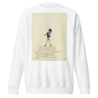 ‘Mit meinen Fehlern heute prahlt der Maler …’ by John Elsas Sweatshirt
