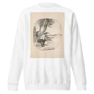 Hunting and fishing Pl.25 by Honoré Daumier Sweatshirt
