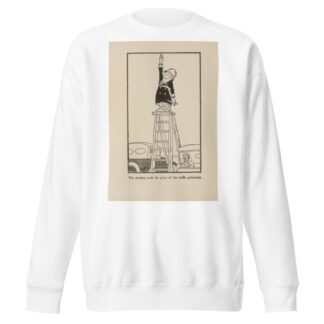 The monkey took the place of the traffic policeman by Miska Petersham Sweatshirt
