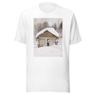 Old Woman At The Sauna Door by Hugo Simberg T-Shirt