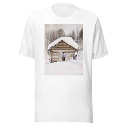 Old Woman At The Sauna Door by Hugo Simberg T-Shirt