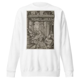 Adoration of the Shepherd by Frans Crabbe van Esplegem Sweatshirt