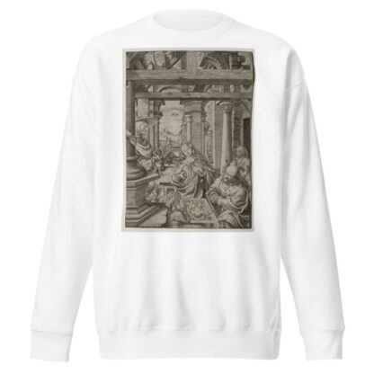 Adoration of the Shepherd by Frans Crabbe van Esplegem Sweatshirt