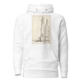 The manner of erecting machines, that consist of several ranges of frames. by Andrea Pozzo Hoodie