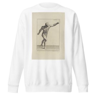Anatomy improv’d and illustrated with regard to the uses thereof in designing Pl.30 by Michael van der Gucht Sweatshirt