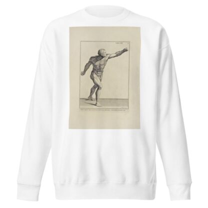 Anatomy improv’d and illustrated with regard to the uses thereof in designing Pl.30 by Michael van der Gucht Sweatshirt