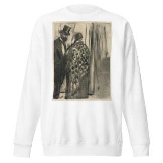 Ludovic Halévy and Madame Cardinal by Edgar Degas Sweatshirt