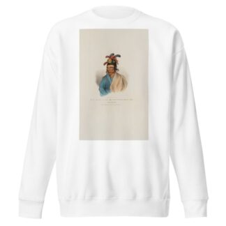 NAH-SHAW-A-GAA The White Dog’s Son, Pottawatomie Chief by James Otto Lewis Sweatshirt