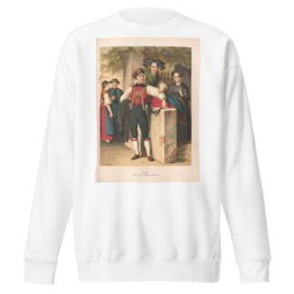 Deutsche Volkstrachten Pl.47 by Albert Kretschmer Sweatshirt