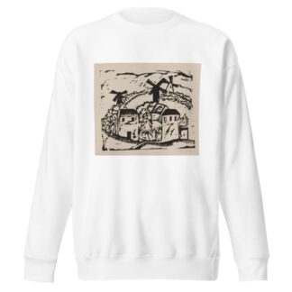 Landschaft mit Windmühlen by Ernst Ludwig Kirchner Sweatshirt