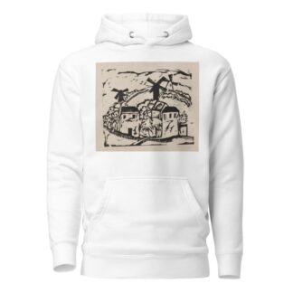 Landschaft mit Windmühlen by Ernst Ludwig Kirchner Hoodie