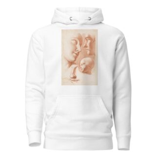 Heads of woman, man and child by Louis-François Roubiliac Hoodie