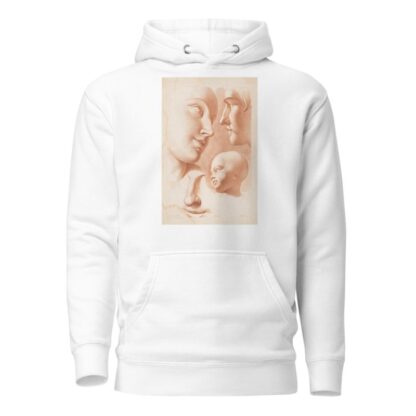 Heads of woman, man and child by Louis-François Roubiliac Hoodie