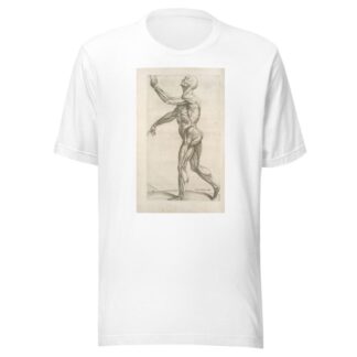 Secunda musculorum tabula. [Shows muscles in a walking position] by Thomas Geminus T-Shirt