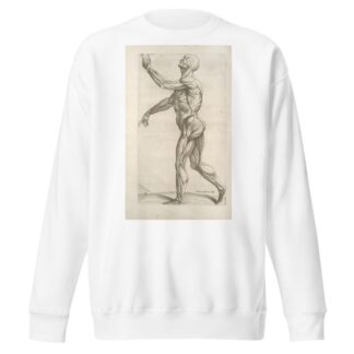 Secunda musculorum tabula. [Shows muscles in a walking position] by Thomas Geminus Sweatshirt