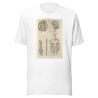 Prima neruorum figura — Secunda neruorum figura. [Brain and cranial nerves] by Thomas Geminus T-Shirt