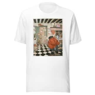 Many’s the beating he had from the broomstick or the ladle by Arthur Rackham T-Shirt