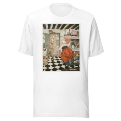 Many’s the beating he had from the broomstick or the ladle by Arthur Rackham T-Shirt