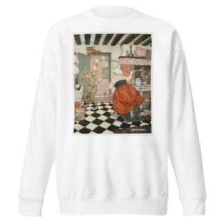 Many’s the beating he had from the broomstick or the ladle by Arthur Rackham Sweatshirt