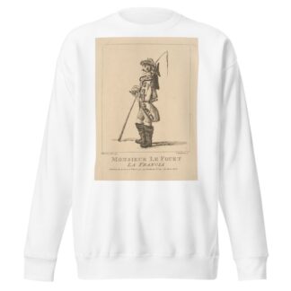 Monsieur le fouet, la Francia. by Henry William Bunbury Sweatshirt