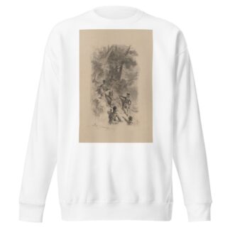British soldiers scaling a cliff by Felix Octavius Carr Darley Sweatshirt