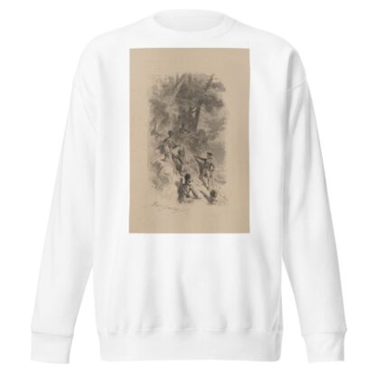 British soldiers scaling a cliff by Felix Octavius Carr Darley Sweatshirt
