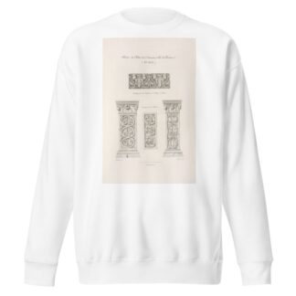 Pilastre du cloître de St. Sauveur, à Aix en Provence. by Nicolas Xavier Willemin Sweatshirt