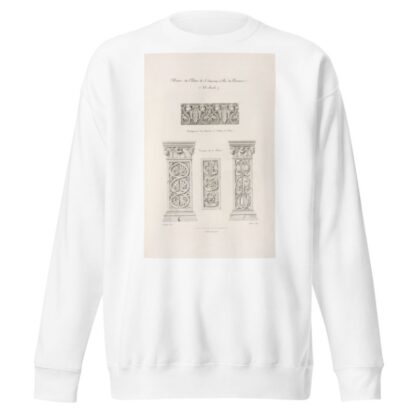 Pilastre du cloître de St. Sauveur, à Aix en Provence. by Nicolas Xavier Willemin Sweatshirt