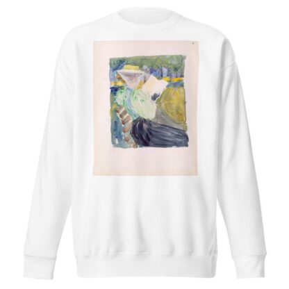 A woman reading in the park by Maurice Prendergast Sweatshirt