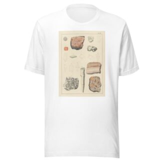 Plate VII: Zeolitic Minerals, Carbonaceous Limestone by Johann Gottlob Kurr T-Shirt