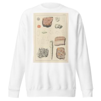 Plate VII: Zeolitic Minerals, Carbonaceous Limestone by Johann Gottlob Kurr Sweatshirt
