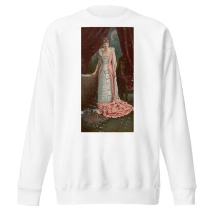 Woman in pearl dress by Anonymous Sweatshirt
