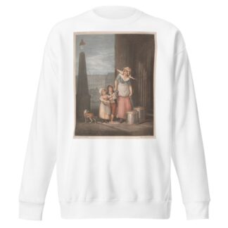 Milk below Maids by Francis Wheatley Sweatshirt