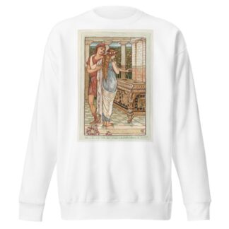 Pandora wonders at the box by Walter Crane Sweatshirt