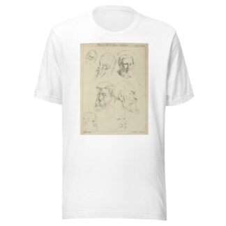 Seven male heads, all with beards, two wearing caps by Peter Paul Rubens T-Shirt