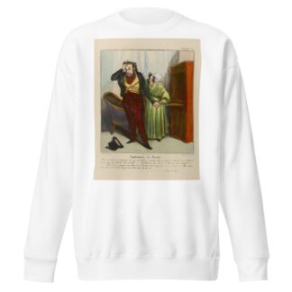 Exploitation du suicide by Honoré Daumier Sweatshirt