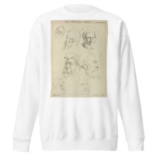Seven male heads, all with beards, two wearing caps by Peter Paul Rubens Sweatshirt