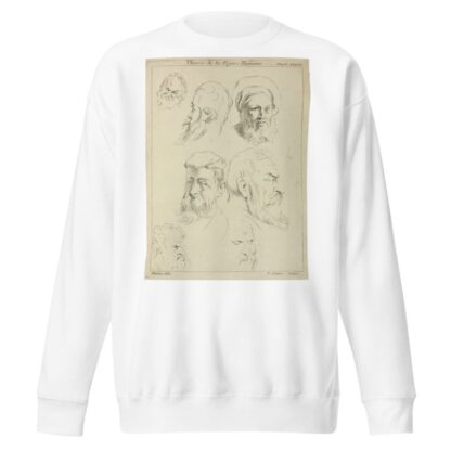 Seven male heads, all with beards, two wearing caps by Peter Paul Rubens Sweatshirt