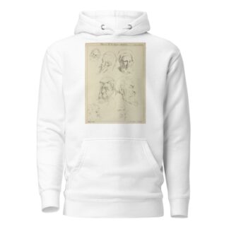 Seven male heads, all with beards, two wearing caps by Peter Paul Rubens Hoodie