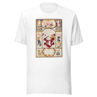 Motif héraldique au centre, Résurrection du Christ et autres figures by Prosper Lafaye T-Shirt