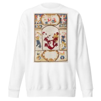 Motif héraldique au centre, Résurrection du Christ et autres figures by Prosper Lafaye Sweatshirt
