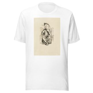A man in Roman robes and wearing a wreath sits and thinks. by William Henry Walker T-Shirt