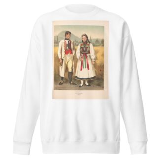 Deutsche Volkstrachten Pl.41 by Albert Kretschmer Sweatshirt