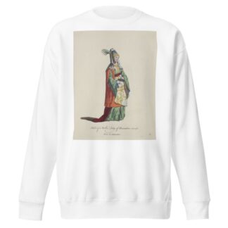 Habit of a noble lady of Alexandria in 1581. Dame de Alexandrie. by Charles Grignion Sweatshirt